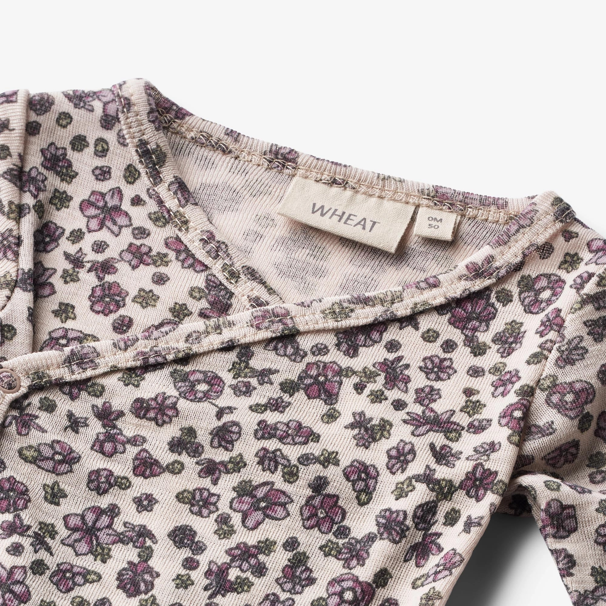 Wool Body L/S Willow - autumn flowers
