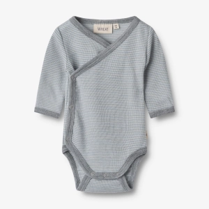 Wool Body L/S Willow - cloudy sky stripe
