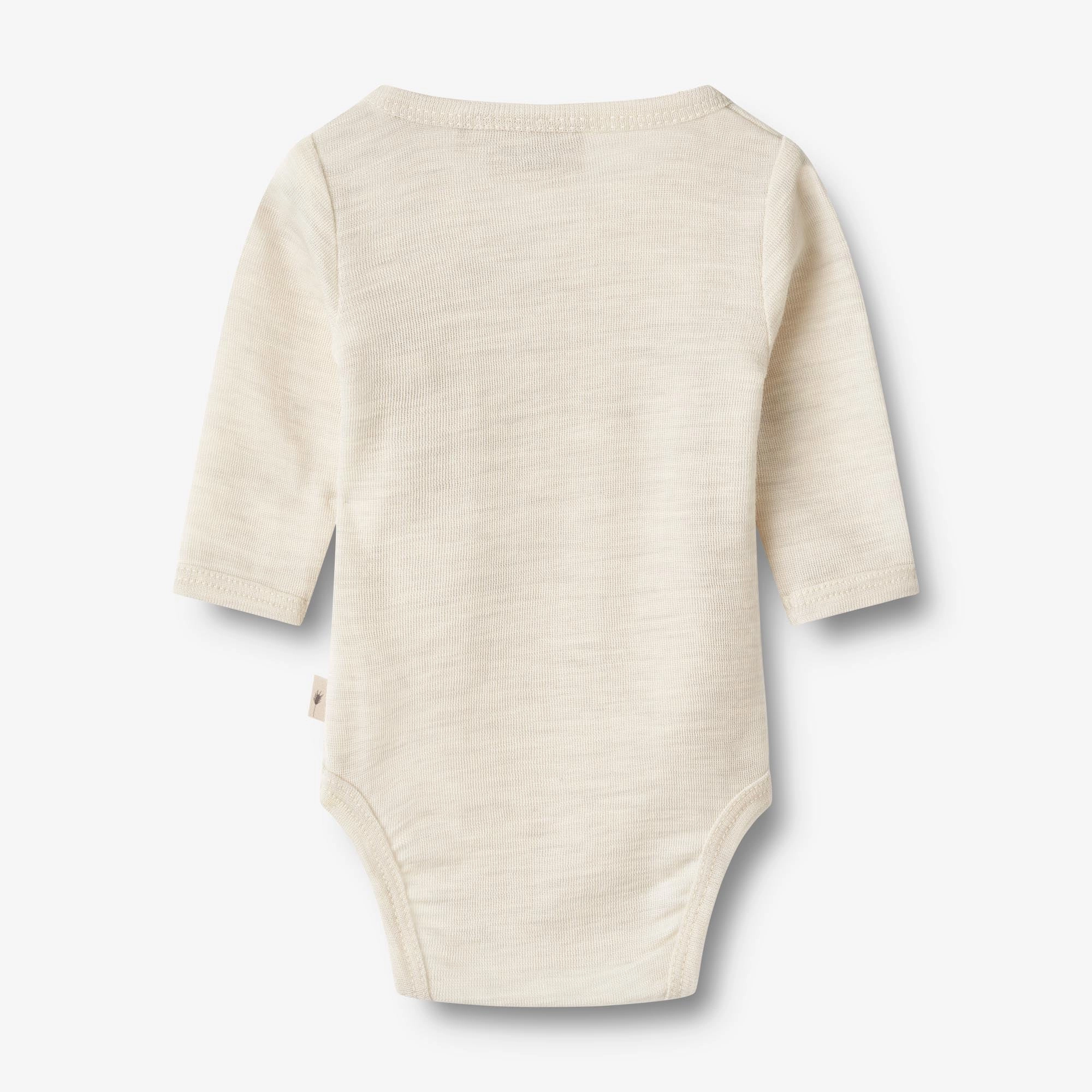 Wool Body L/S Willow - eggshell melange