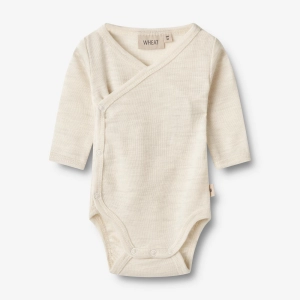 Wool Body L/S Willow - eggshell melange