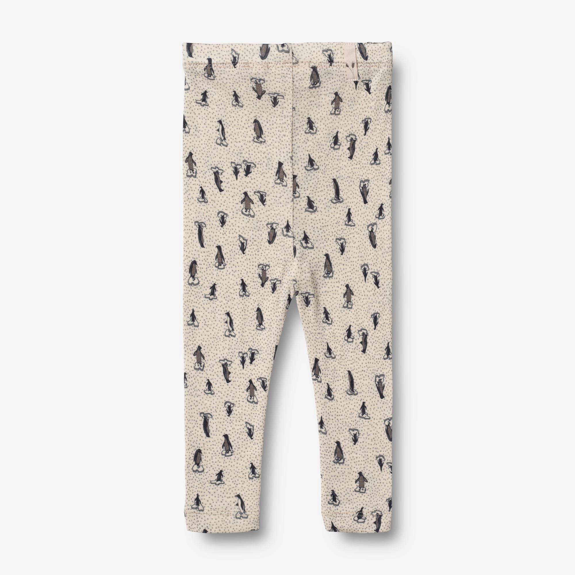 Wool Leggings | Baby - penguins on ice