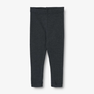 Wool/Silk Leggings Agi | Baby - navy
