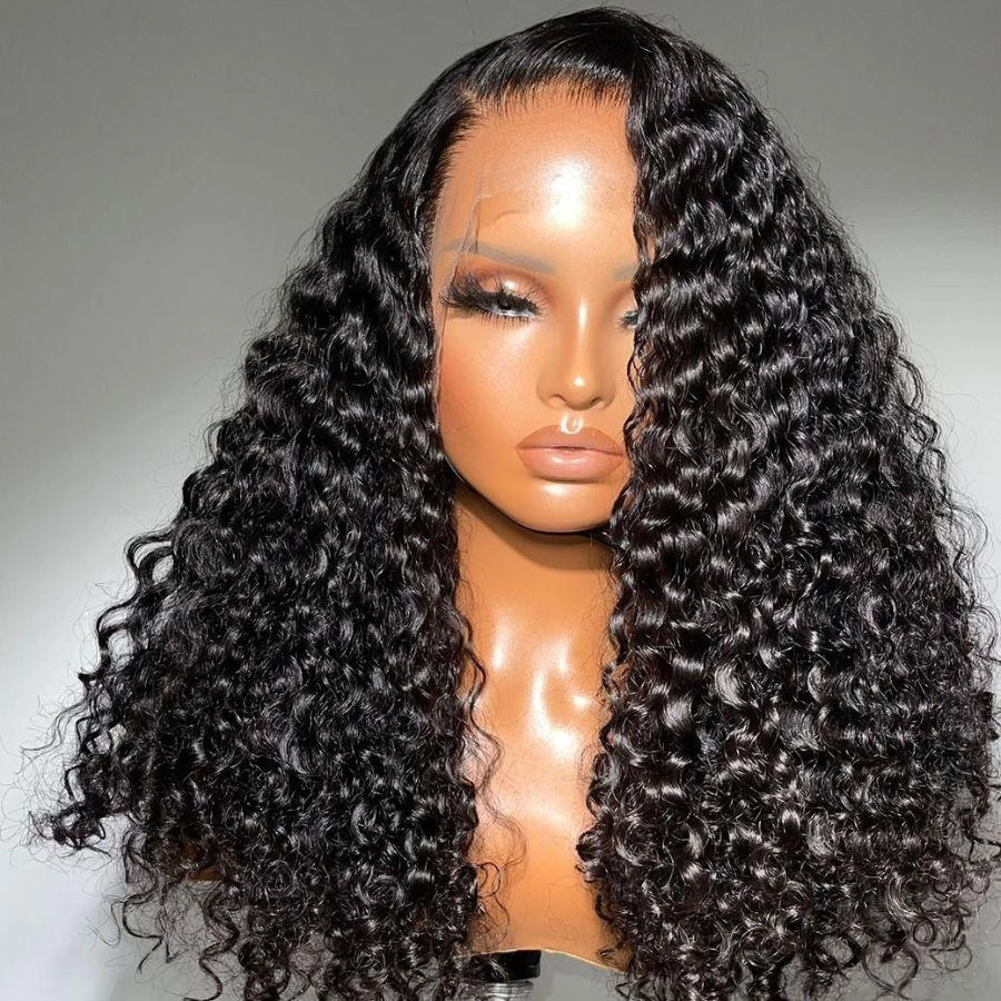 WOWANGEL Premium Raw Hair Deep Wave 13X4 HD Lace Full Frontal Wig Pre Plucked