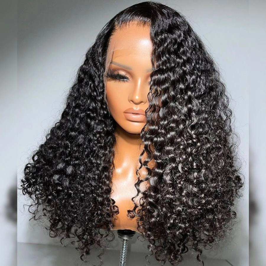 WOWANGEL Premium Raw Hair Deep Wave 13X4 HD Lace Full Frontal Wig Pre Plucked