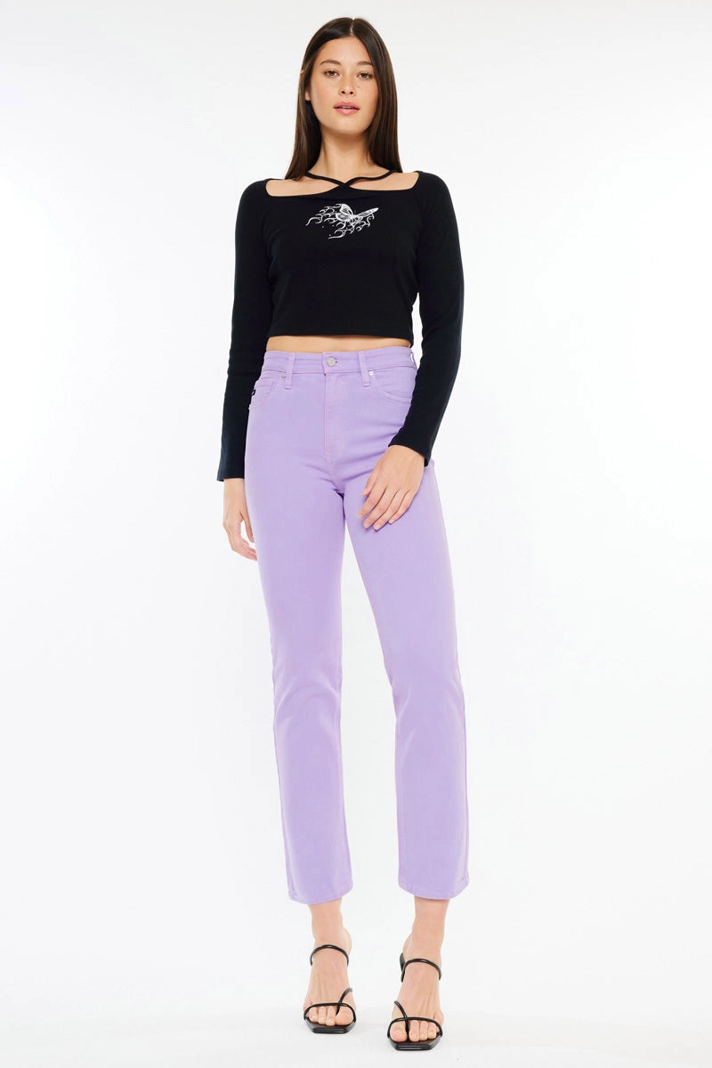 Zandria Ultra High Rise 90's Straight Leg Jeans