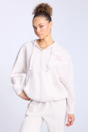 Zip-Up Oversized Hoodie