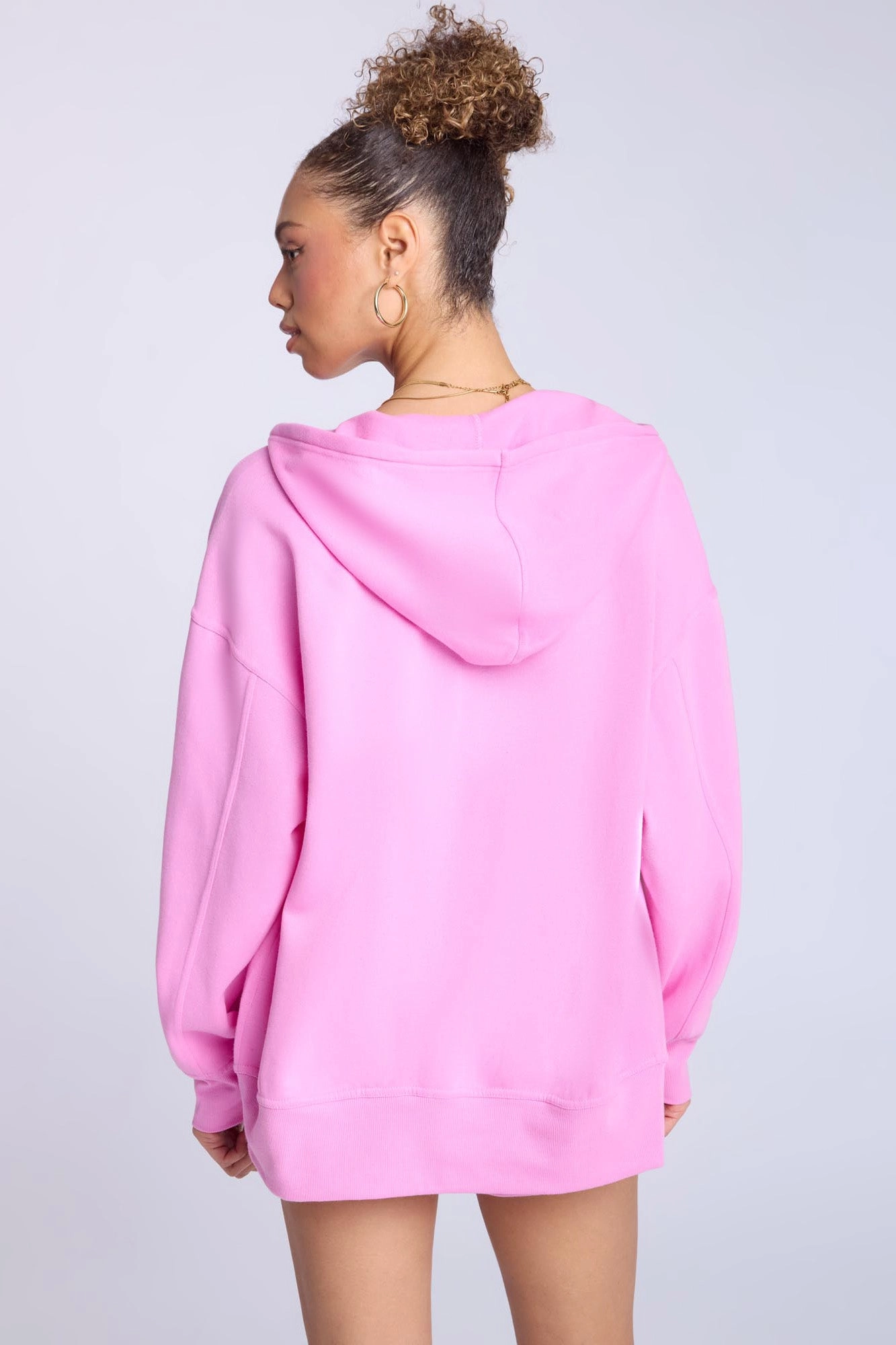 Zip-Up Oversized Hoodie
